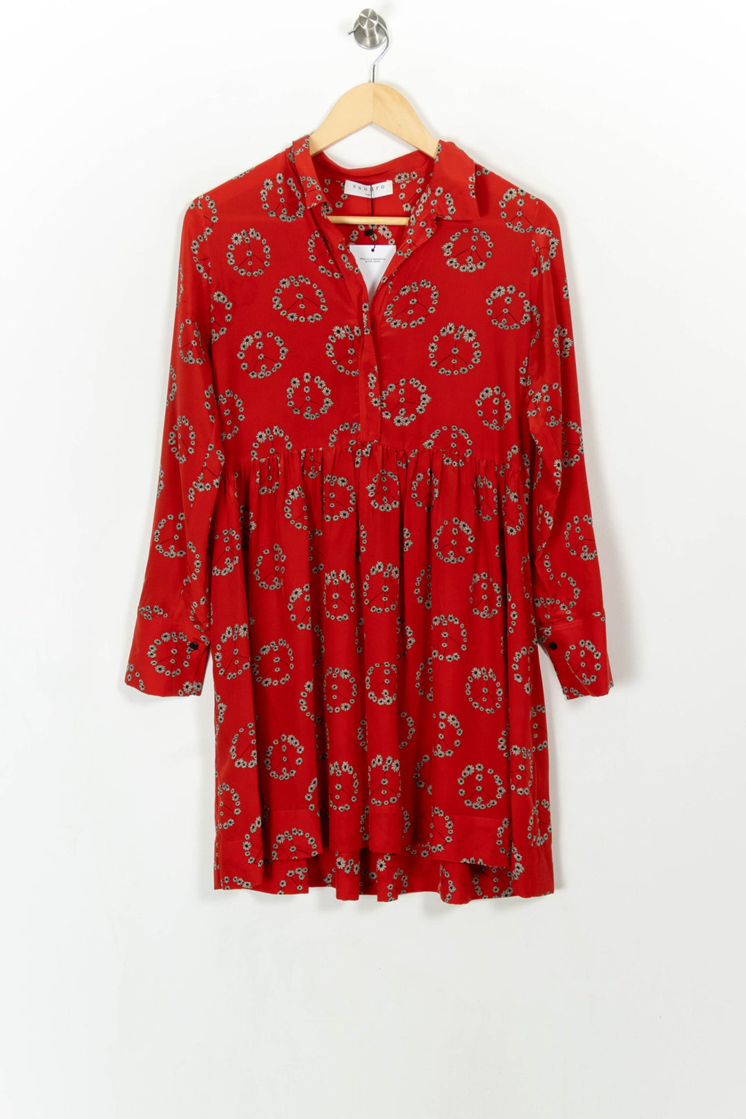 Robe Rouge et Blanche - Taille S/36 de la marque Sandro | PARAD85371 - Vendu par Paradigme - Image 2