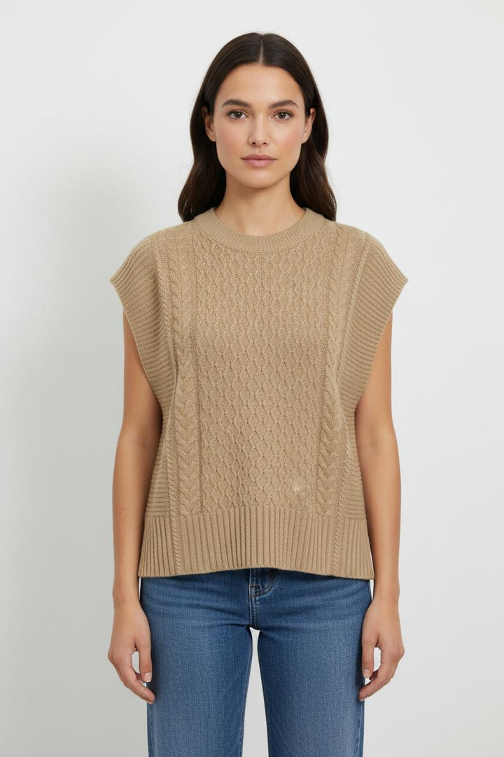 Débardeur Marron - Taille XS/34 de la marque Caroll | PARAD85420 - Vendu par Paradigme - Image 1