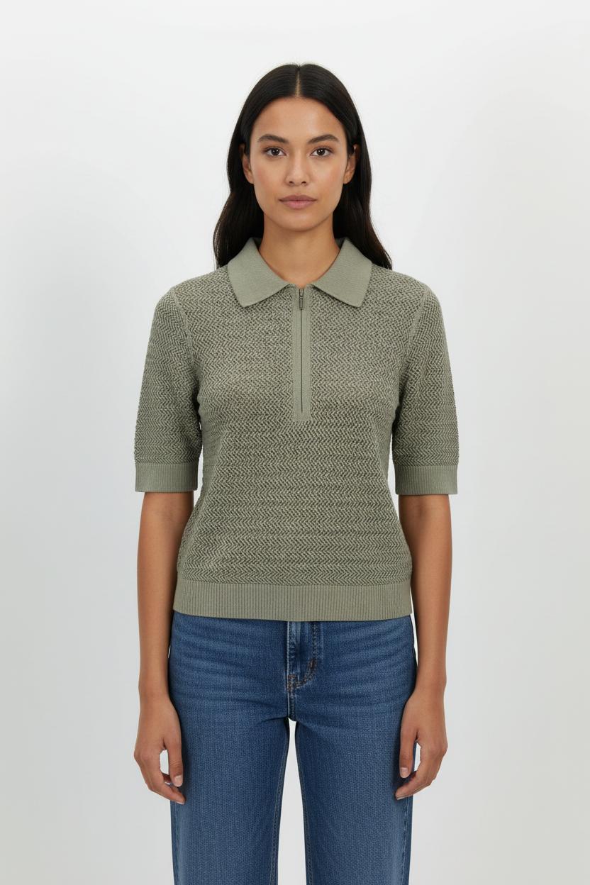 Polo Vert - Taille M/38 de la marque Comptoir des Cotonniers | PARAD85421 - Vendu par Paradigme - Image 1