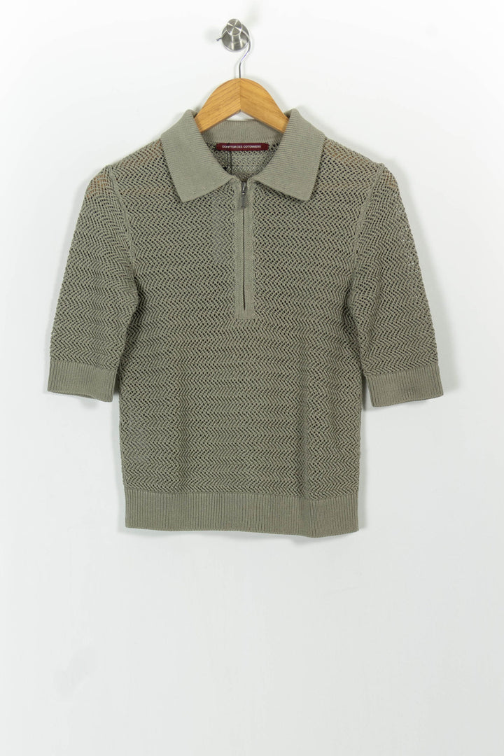 Polo Vert - Taille M/38 de la marque Comptoir des Cotonniers | PARAD85421 - Vendu par Paradigme - Image 2