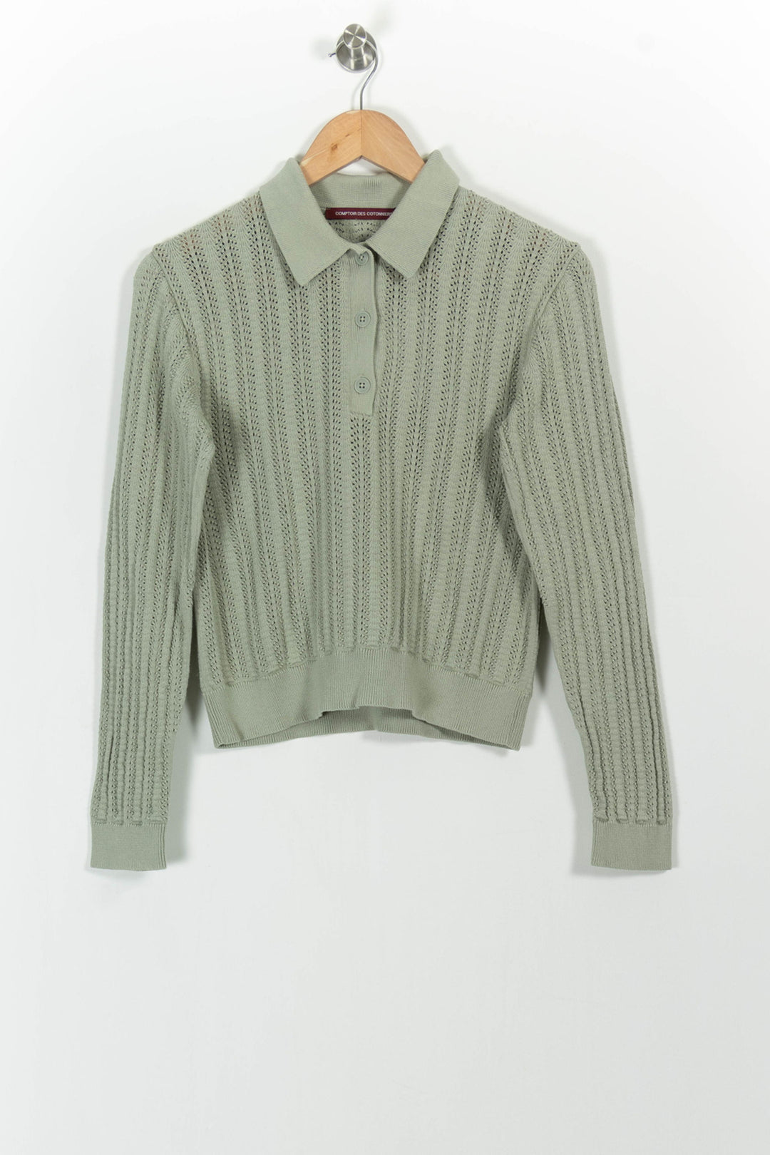 Pull Vert - Taille S/36 de la marque Comptoir des Cotonniers | PARAD85422 - Vendu par Paradigme - Image 2