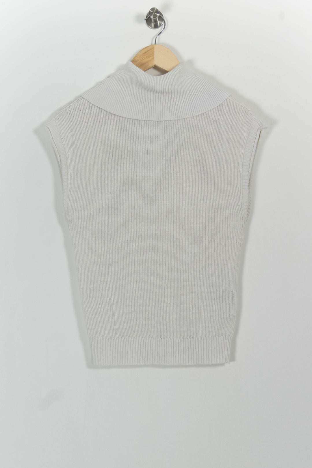 Débardeur Zippé Blanc - Taille XS/34 de la marque Comptoir des Cotonniers | PARAD85423 - Vendu par Paradigme - Image 4
