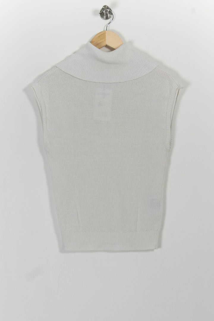 Débardeur Zippé Blanc - Taille XS/34 de la marque Comptoir des Cotonniers | PARAD85423 - Vendu par Paradigme - Image 4