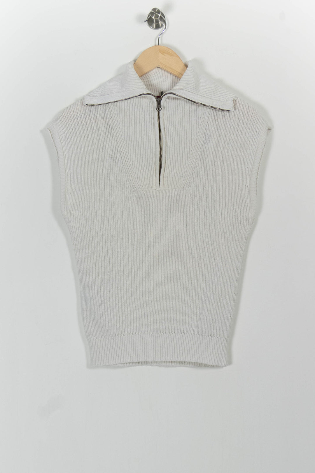 Débardeur Zippé Blanc - Taille XS/34 de la marque Comptoir des Cotonniers | PARAD85423 - Vendu par Paradigme - Image 2