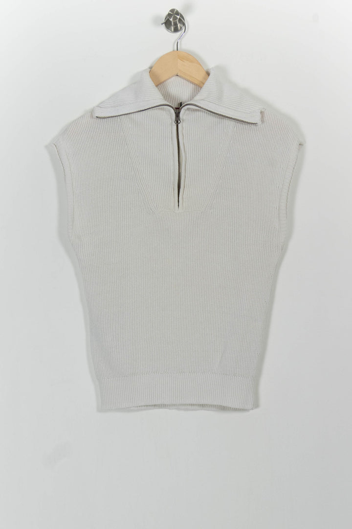 Débardeur Zippé Blanc - Taille XS/34 de la marque Comptoir des Cotonniers | PARAD85423 - Vendu par Paradigme - Image 2