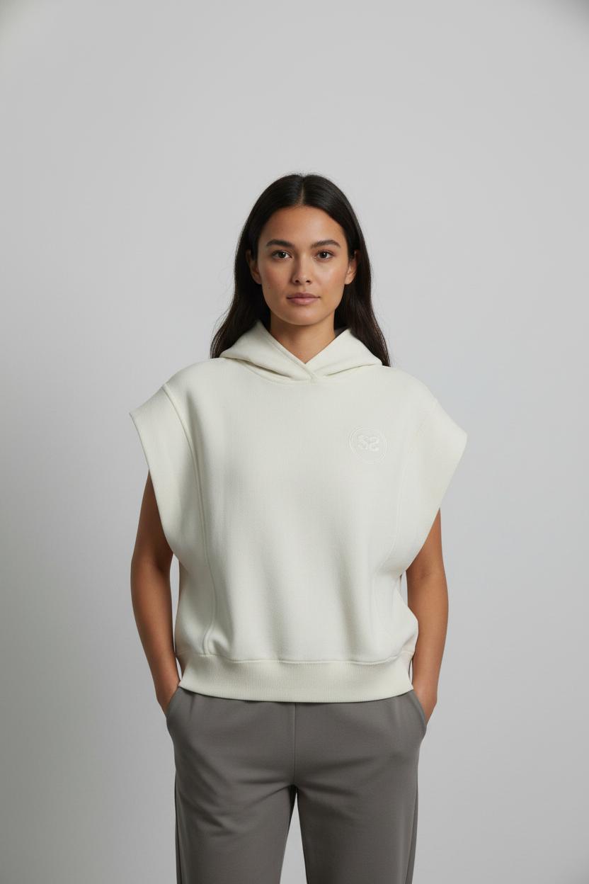 Sweat Sans Manches Beige - Taille L/40 de la marque Sandro | PARAD85431 - Vendu par Paradigme - Image 1