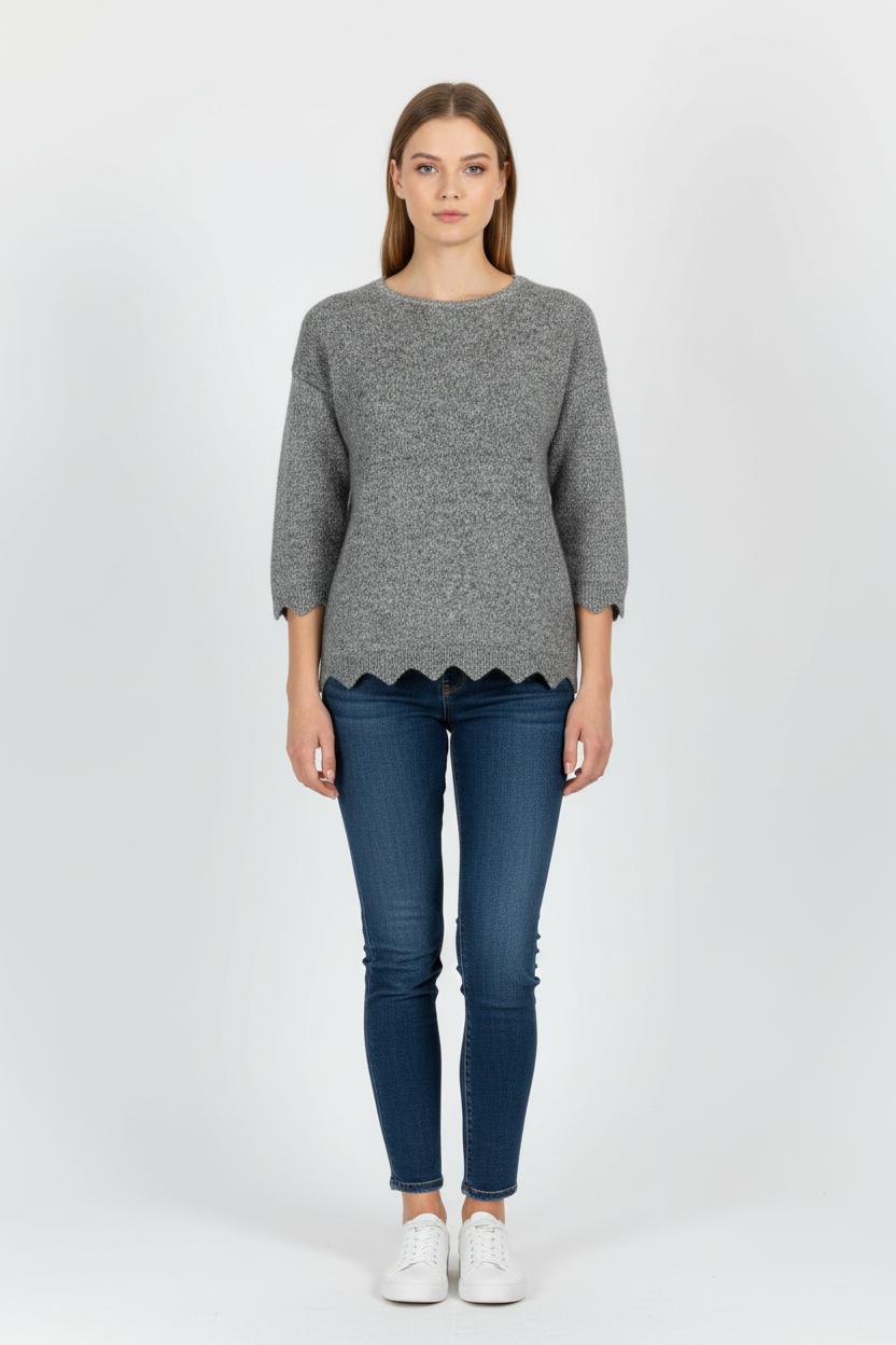 Pull Gris - Taille L/40 de la marque Eric Bompard | PARAD85435 - Vendu par Paradigme - Image 1