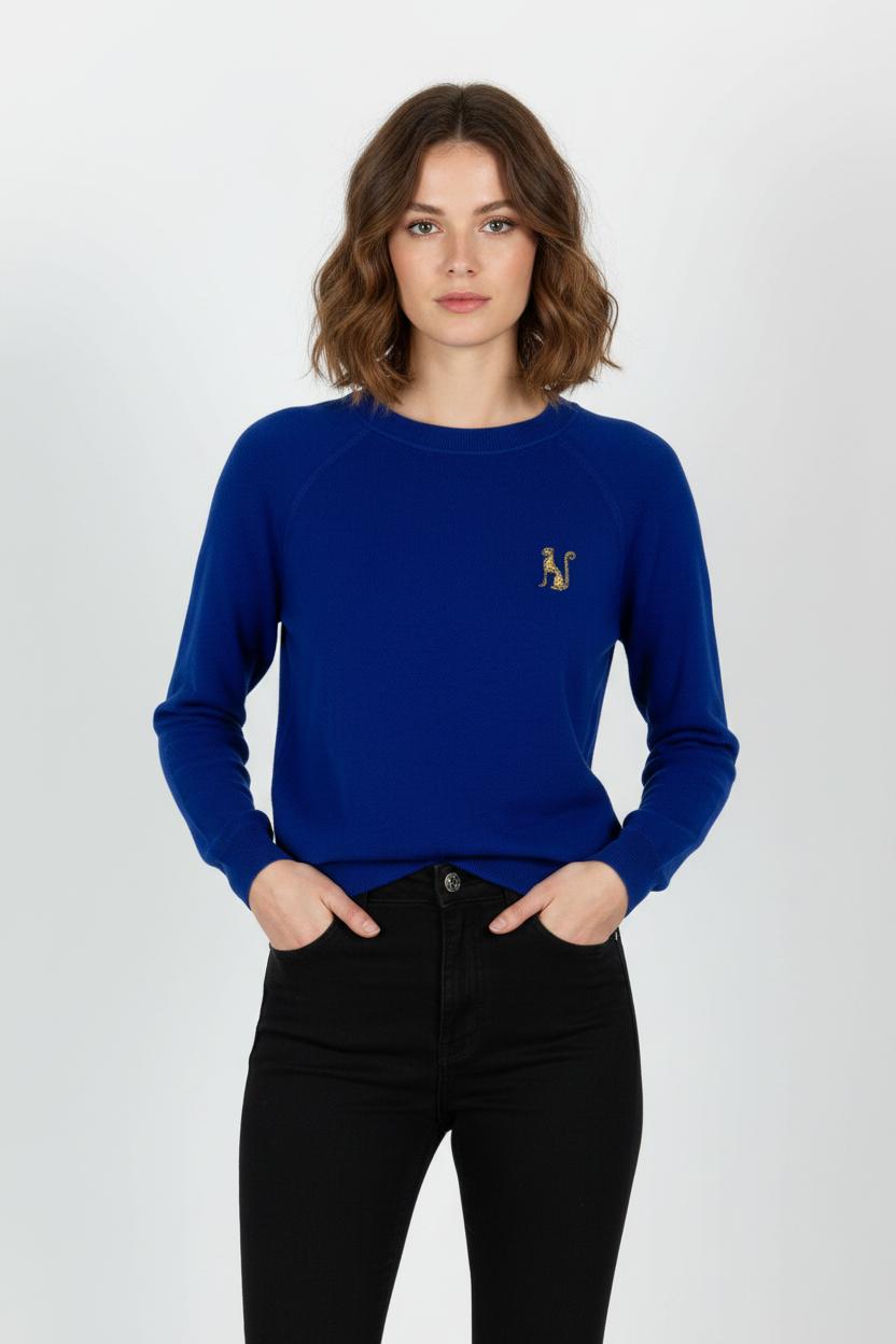 Pull Bleu - Taille S/36 de la marque Sandro | PARAD85444 - Vendu par Paradigme - Image 1