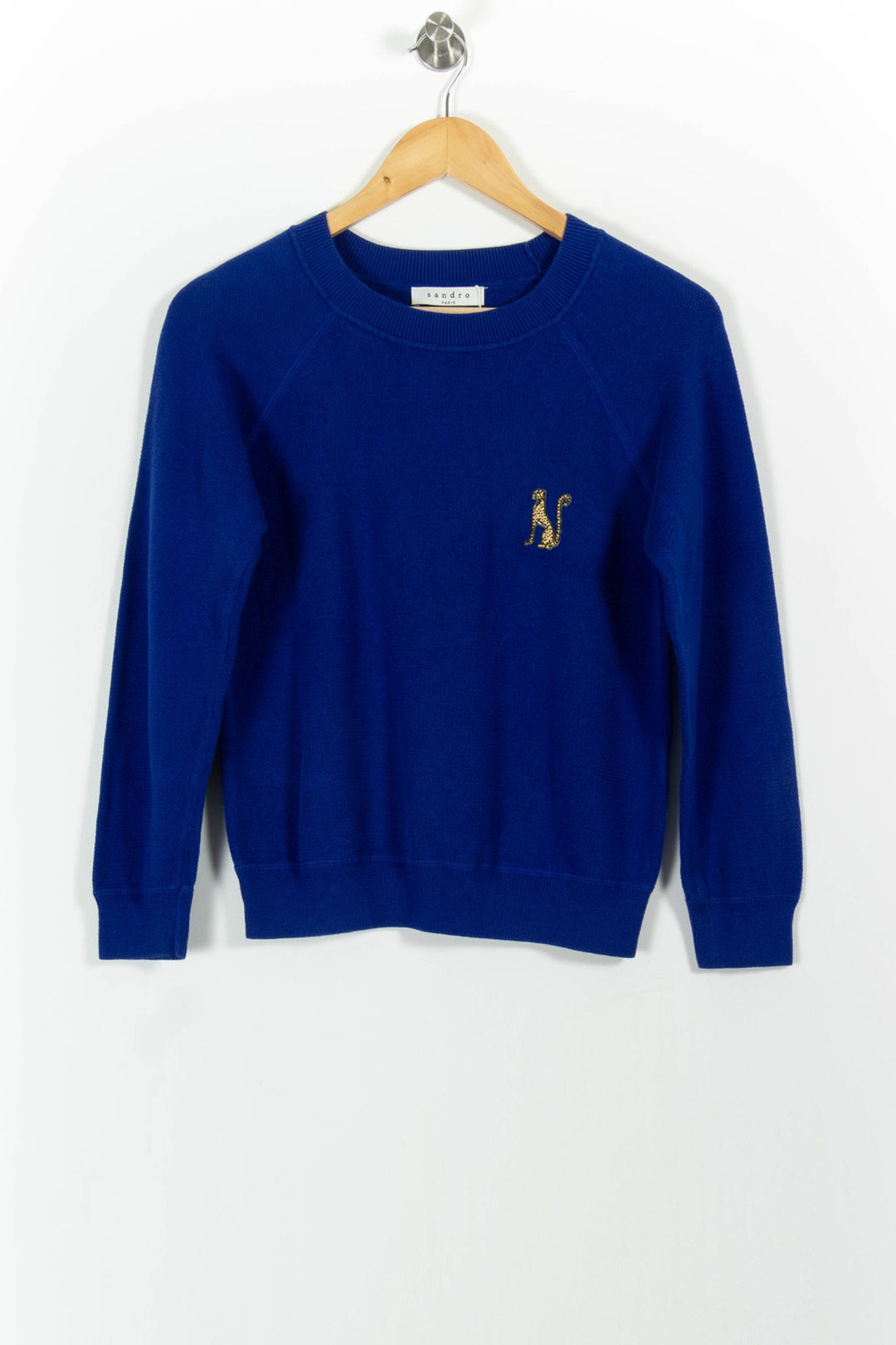 Pull Bleu - Taille S/36 de la marque Sandro | PARAD85444 - Vendu par Paradigme - Image 2