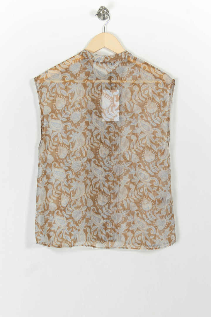Blouse Beige et Blanche - Taille M/38 de la marque Comptoir des Cotonniers | PARAD85446 - Vendu par Paradigme - Image 4