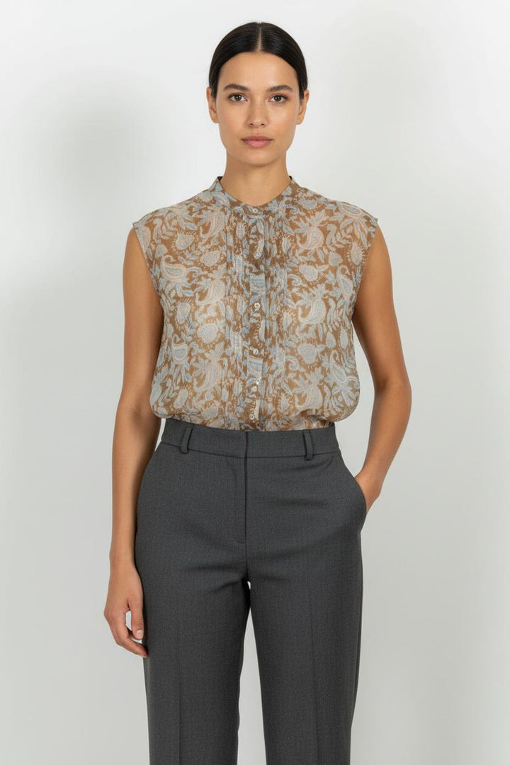 Blouse Beige et Blanche - Taille M/38 de la marque Comptoir des Cotonniers | PARAD85446 - Vendu par Paradigme - Image 1