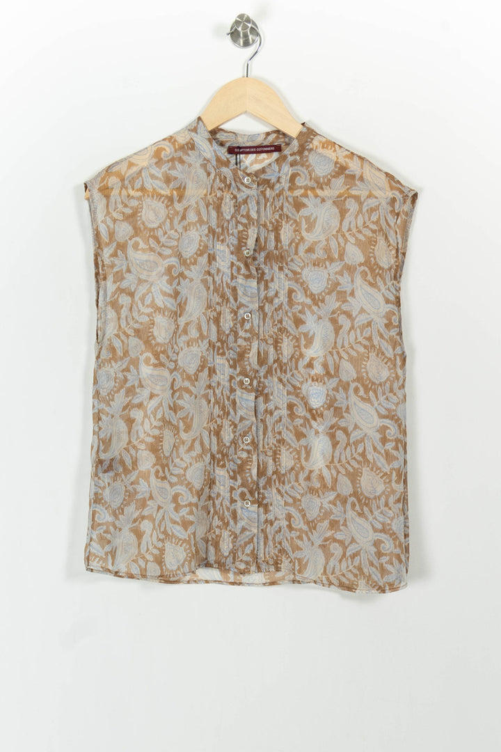 Blouse Beige et Blanche - Taille M/38 de la marque Comptoir des Cotonniers | PARAD85446 - Vendu par Paradigme - Image 2