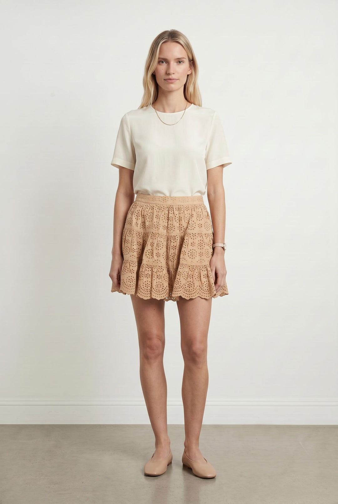 Jupe Courte Orange - Taille S/36 de la marque Paul & Joe Sister | PARAD85449 - Vendu par Paradigme - Image 1