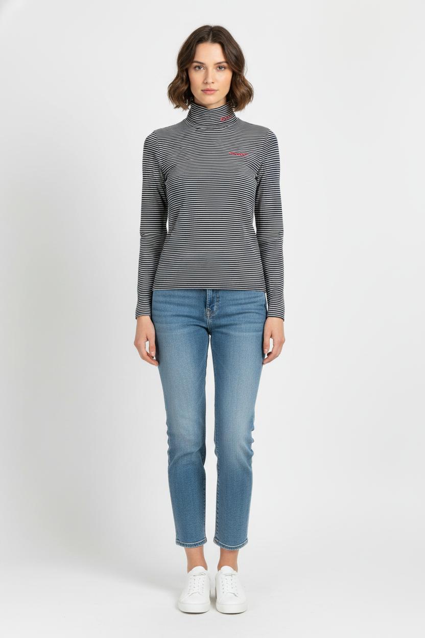 Pull Col Roulé Bleu et Blanc - Taille XS/34 de la marque Levi's | PARAD85453 - Vendu par Paradigme - Image 1