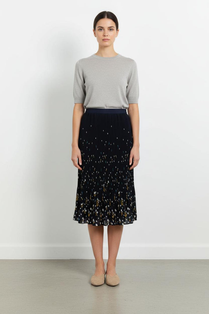 Jupe Plissée Noire et Jaune - Taille S/36 de la marque Comptoir des Cotonniers | PARAD85459 - Vendu par Paradigme - Image 1