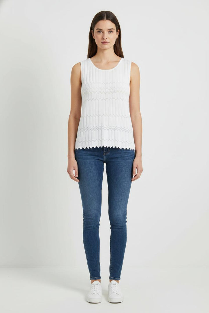 Débardeur Blanc - Taille L/40 de la marque Rodier | PARAD85471 - Vendu par Paradigme - Image 1
