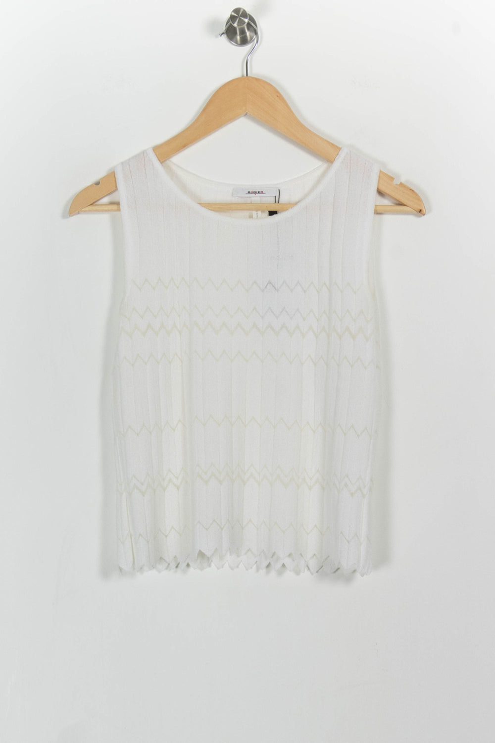 Débardeur Blanc - Taille L/40 de la marque Rodier | PARAD85471 - Vendu par Paradigme - Image 2