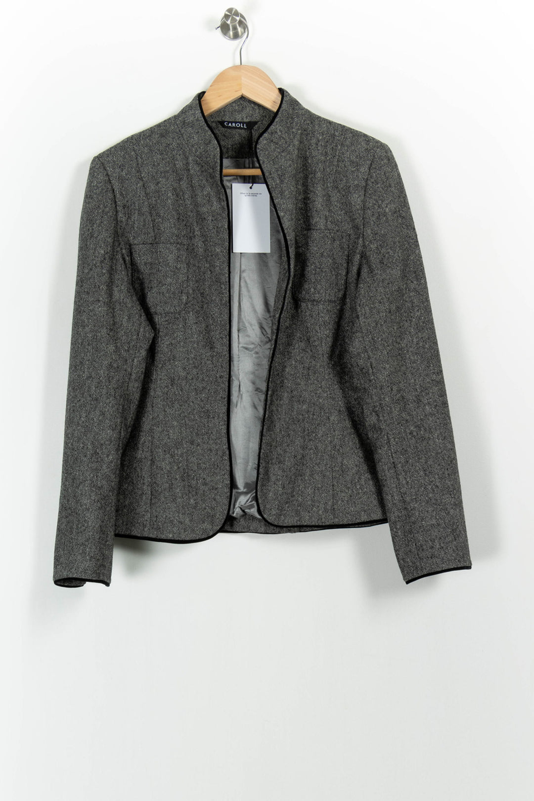 Veste Grise - Taille XL/42 de la marque Caroll | PARAD85479 - Vendu par Paradigme - Image 2