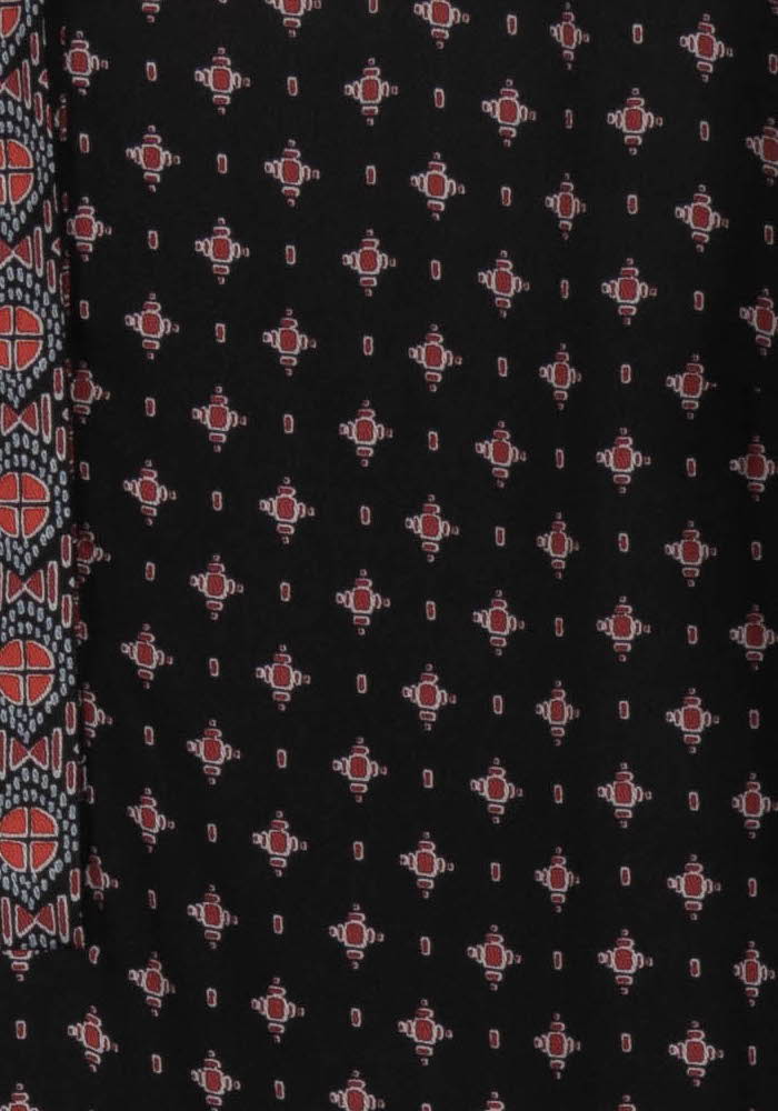 Robe Droite Noire et Rose - Taille XL/42 de la marque Caroll | PARAD85493 - Vendu par Paradigme - Image 3