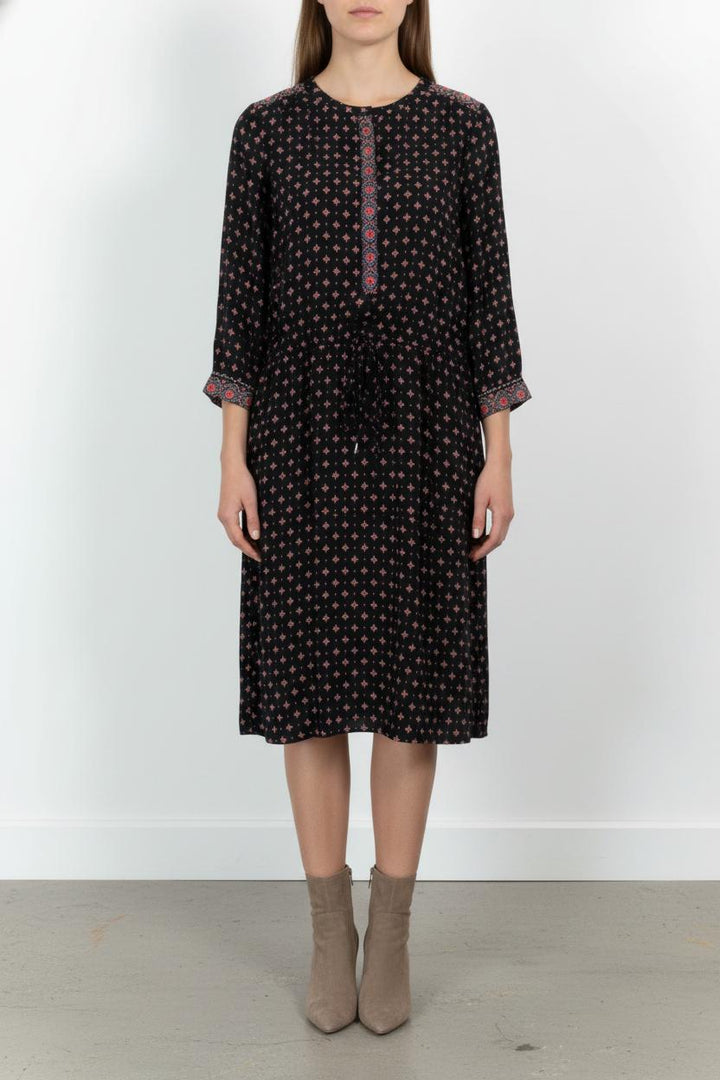 Robe Droite Noire et Rose - Taille XL/42 de la marque Caroll | PARAD85493 - Vendu par Paradigme - Image 1
