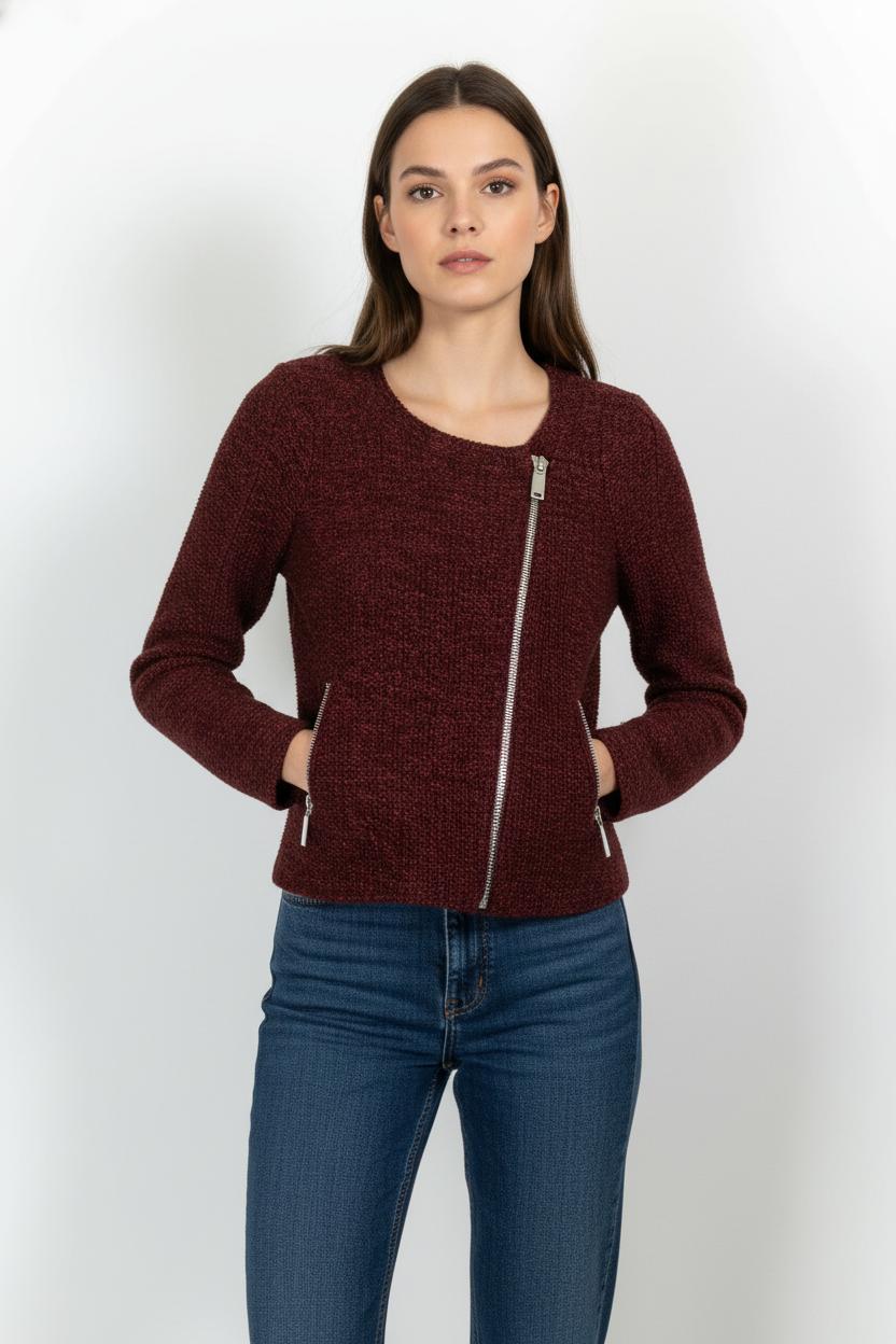 Blouson Bordeaux - Taille S/36 de la marque Maje | PARAD85496 - Vendu par Paradigme - Image 1