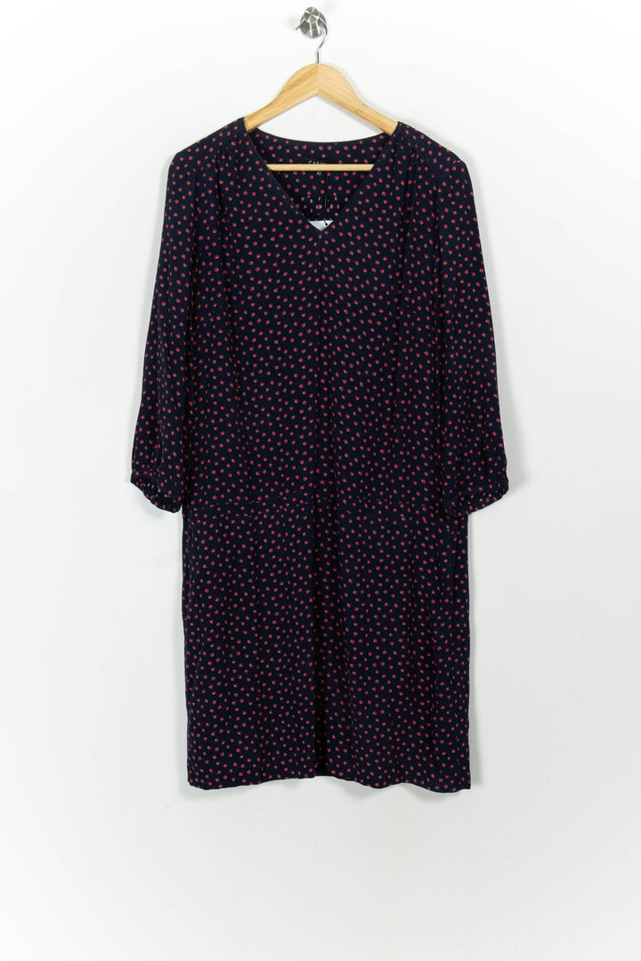 Robe Mi-longue Bleu Marine et Rouge - Taille XL/42 de la marque Caroll | PARAD85500 - Vendu par Paradigme - Image 2
