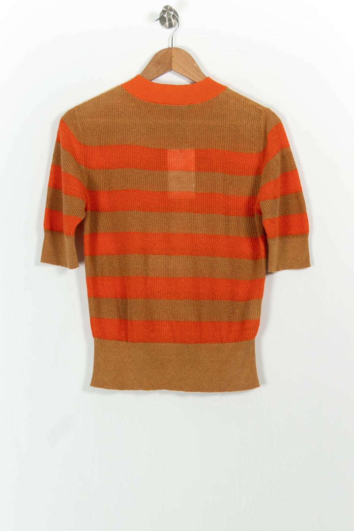 Pull Marron et Orange - Taille M/38 de la marque Comptoir des Cotonniers | PARAD85507 - Vendu par Paradigme - Image 4