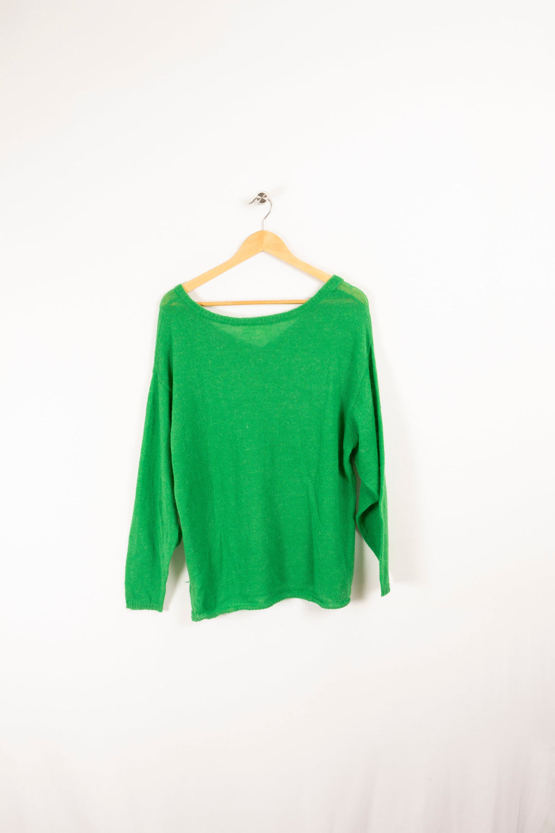 Grüner Pullover – Größe L/40