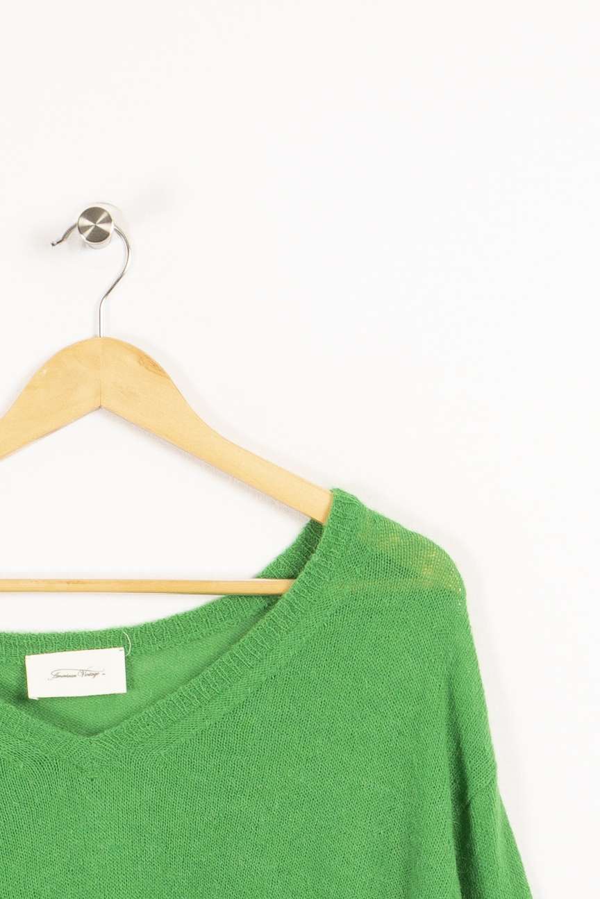 Grüner Pullover – Größe L/40