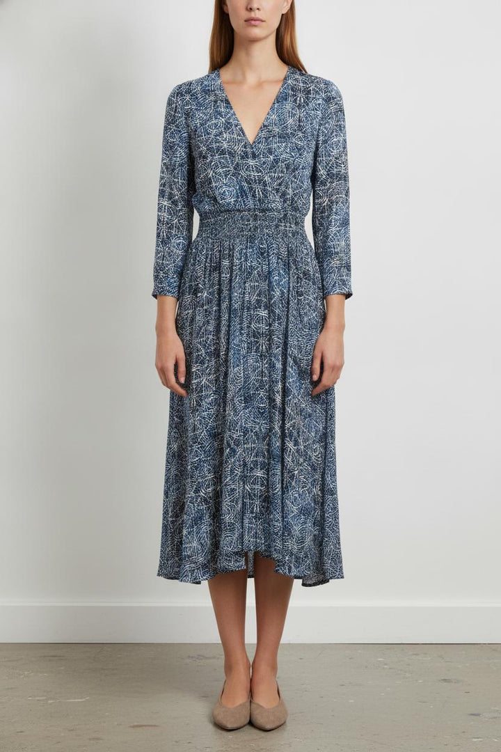 Robe longue bleue et blanche - Taille XS/34 de la marque Maje | PARAD85520 - Vendu par Paradigme - Image 1