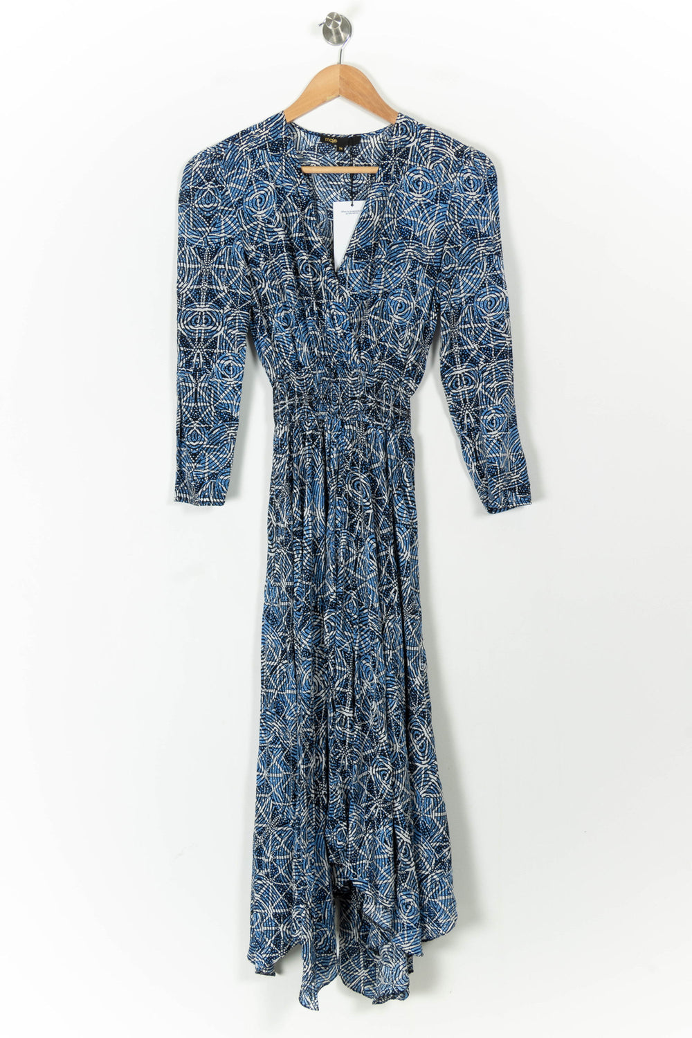 Robe longue bleue et blanche - Taille XS/34 de la marque Maje | PARAD85520 - Vendu par Paradigme - Image 2