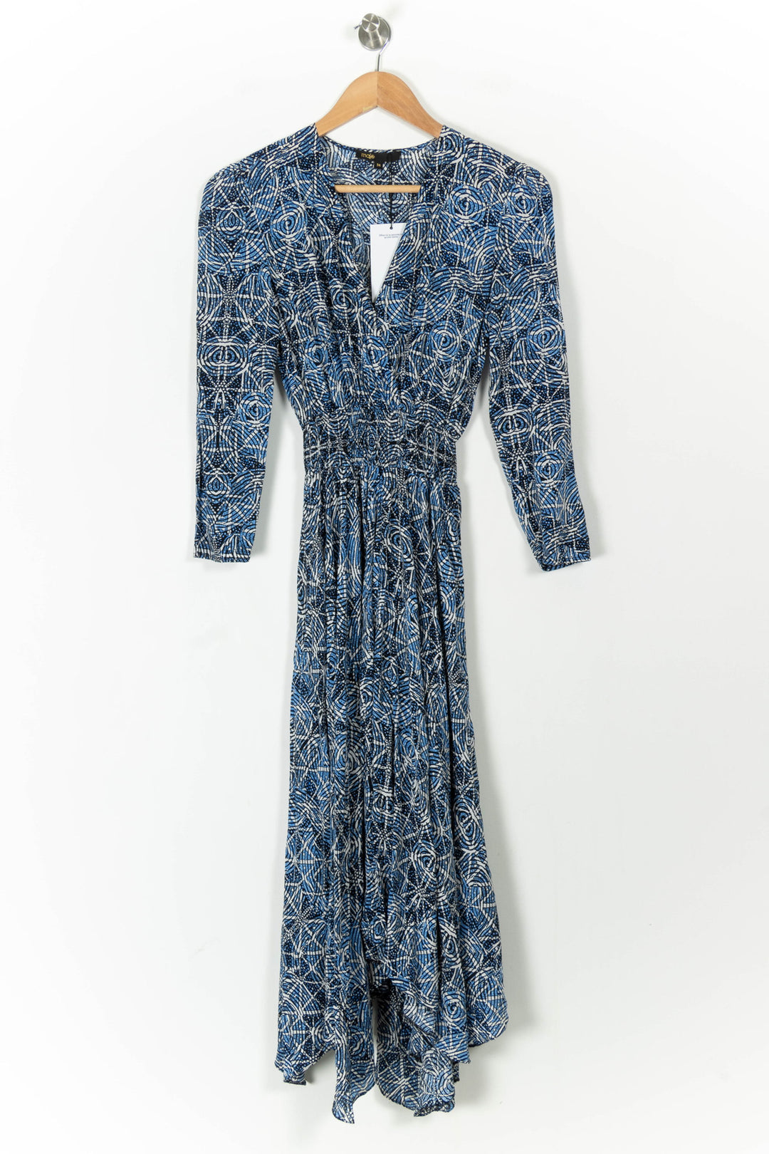 Robe longue bleue et blanche - Taille XS/34 de la marque Maje | PARAD85520 - Vendu par Paradigme - Image 2