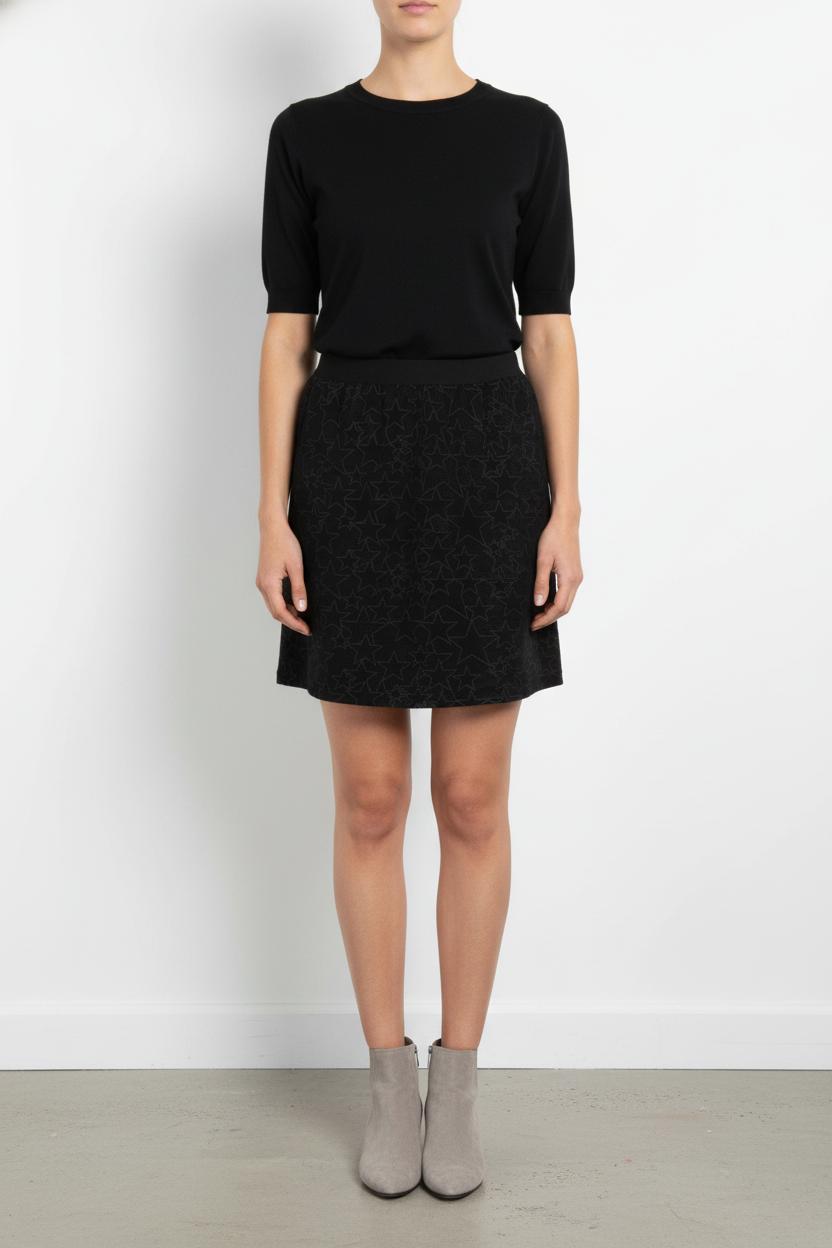 Jupe Courte Noire - Taille S/36 de la marque IKKS | PARAD85525 - Vendu par Paradigme - Image 1