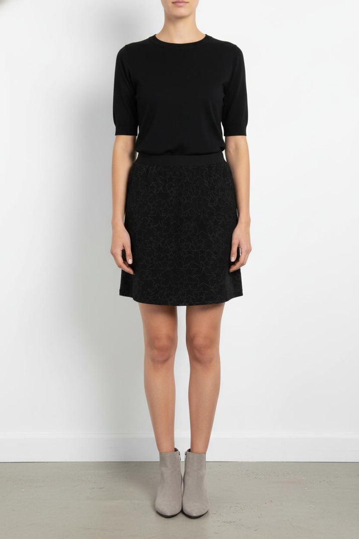 Jupe Courte Noire - Taille S/36 de la marque IKKS | PARAD85525 - Vendu par Paradigme - Image 1