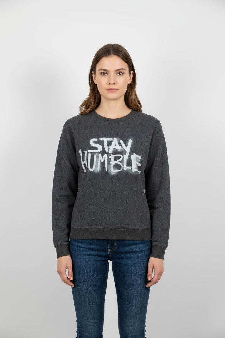 Sweatshirt Gris et Blanc - Taille S/36 de la marque Claudie Pierlot | PARAD85526 - Vendu par Paradigme - Image 1