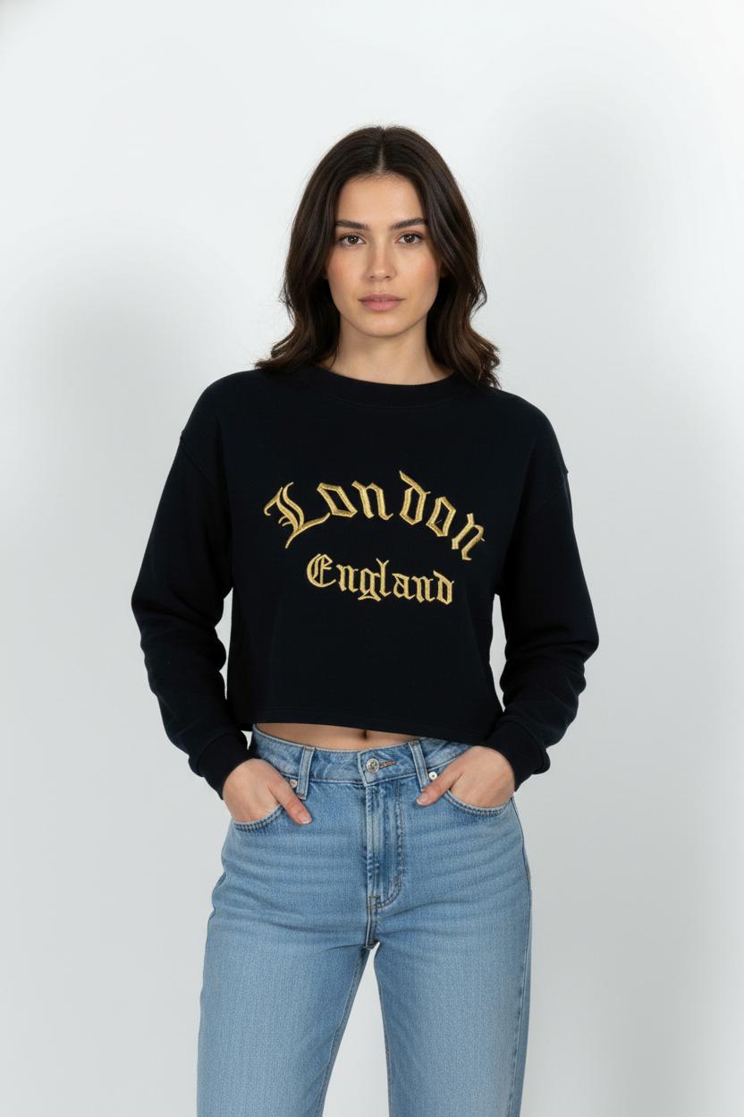 Sweatshirt Bleu - Taille S/36 de la marque Claudie Pierlot | PARAD85527 - Vendu par Paradigme - Image 1