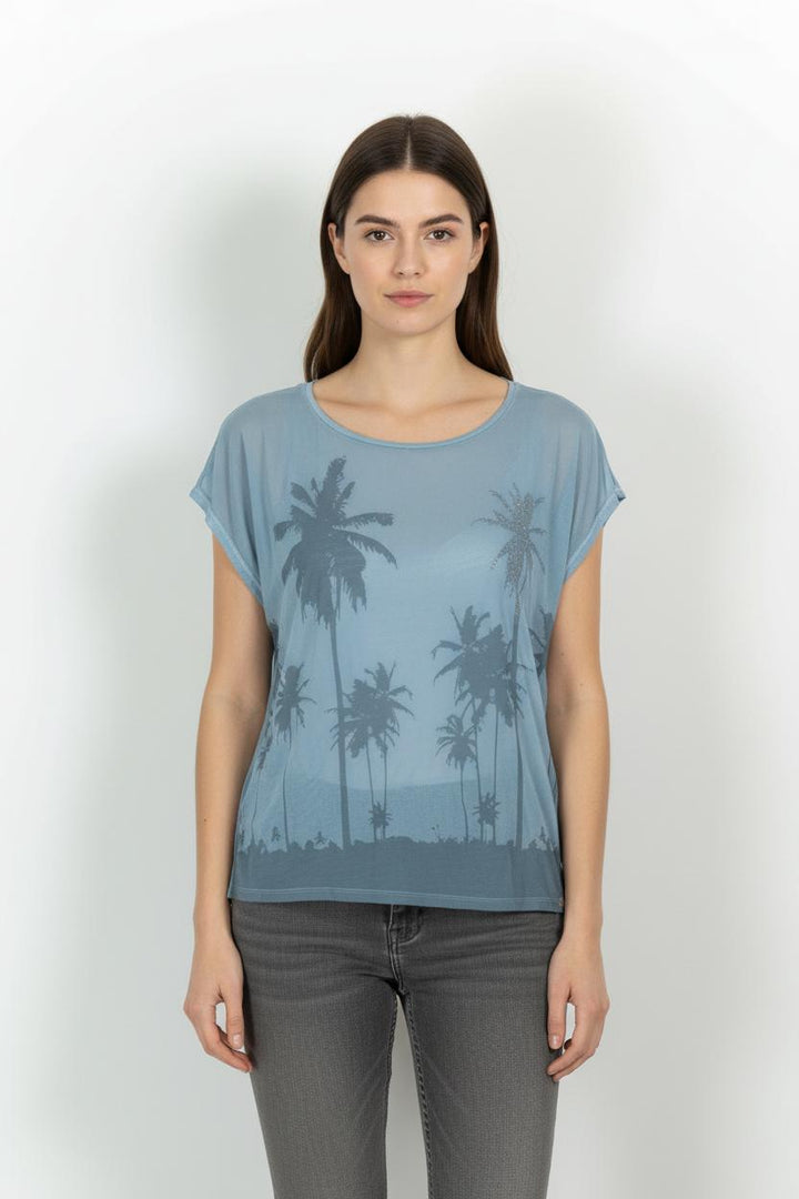 T-shirt Bleu - Taille S/36 de la marque IKKS | PARAD85529 - Vendu par Paradigme - Image 1