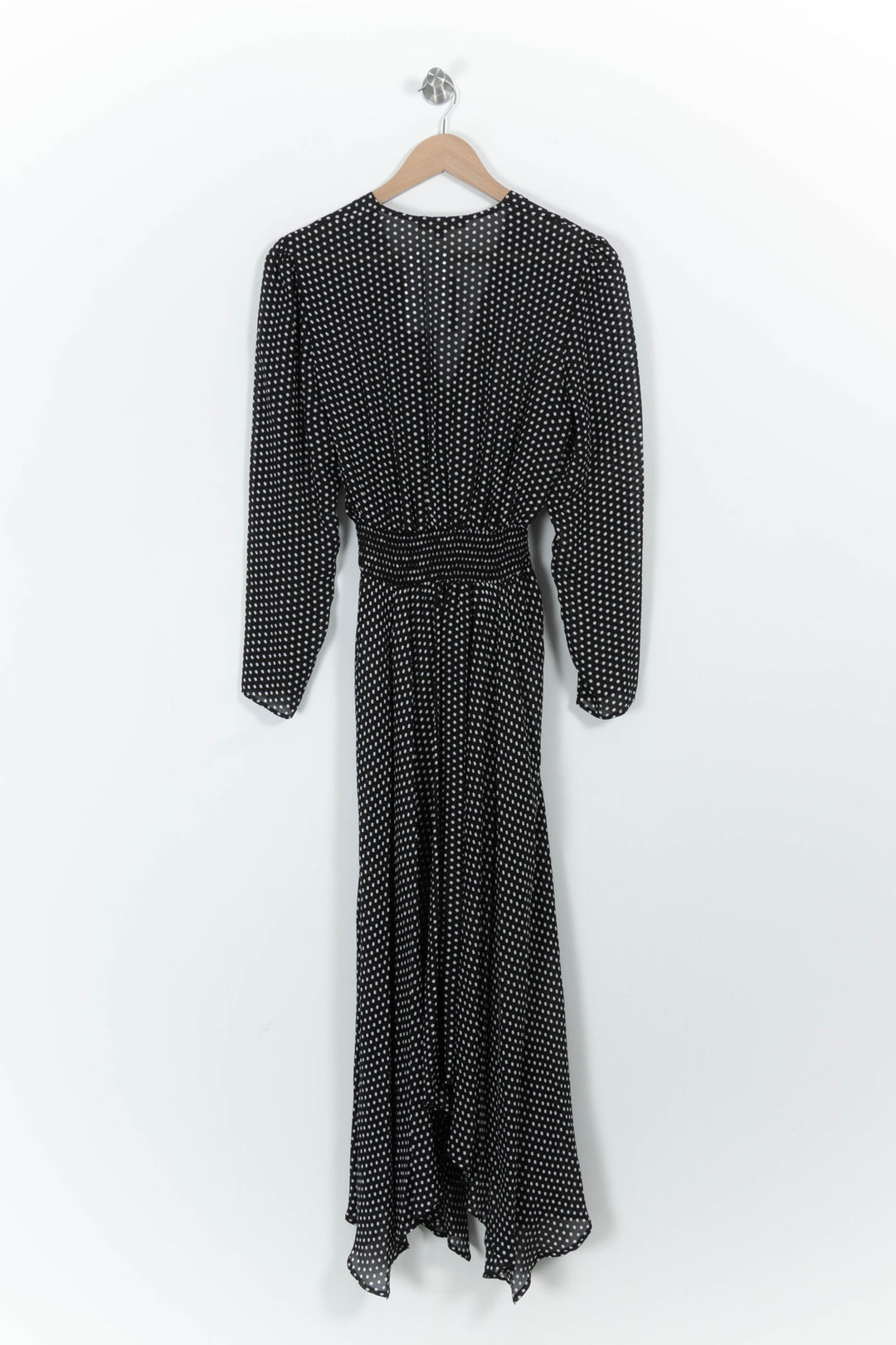 Robe Midi Noire et Blanche - Taille S/36 de la marque Maje | PARAD85534 - Vendu par Paradigme - Image 4
