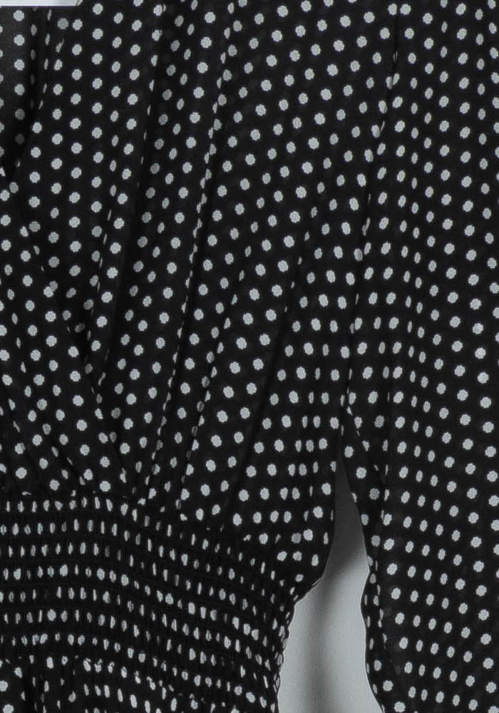 Robe Midi Noire et Blanche - Taille S/36 de la marque Maje | PARAD85534 - Vendu par Paradigme - Image 3