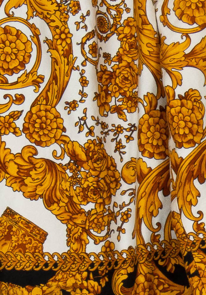 Manteau Long Blanc et Noir à Motifs Jaunes - Taille M/38 de la marque Weill | PARAD85539 - Vendu par Paradigme - Image 3