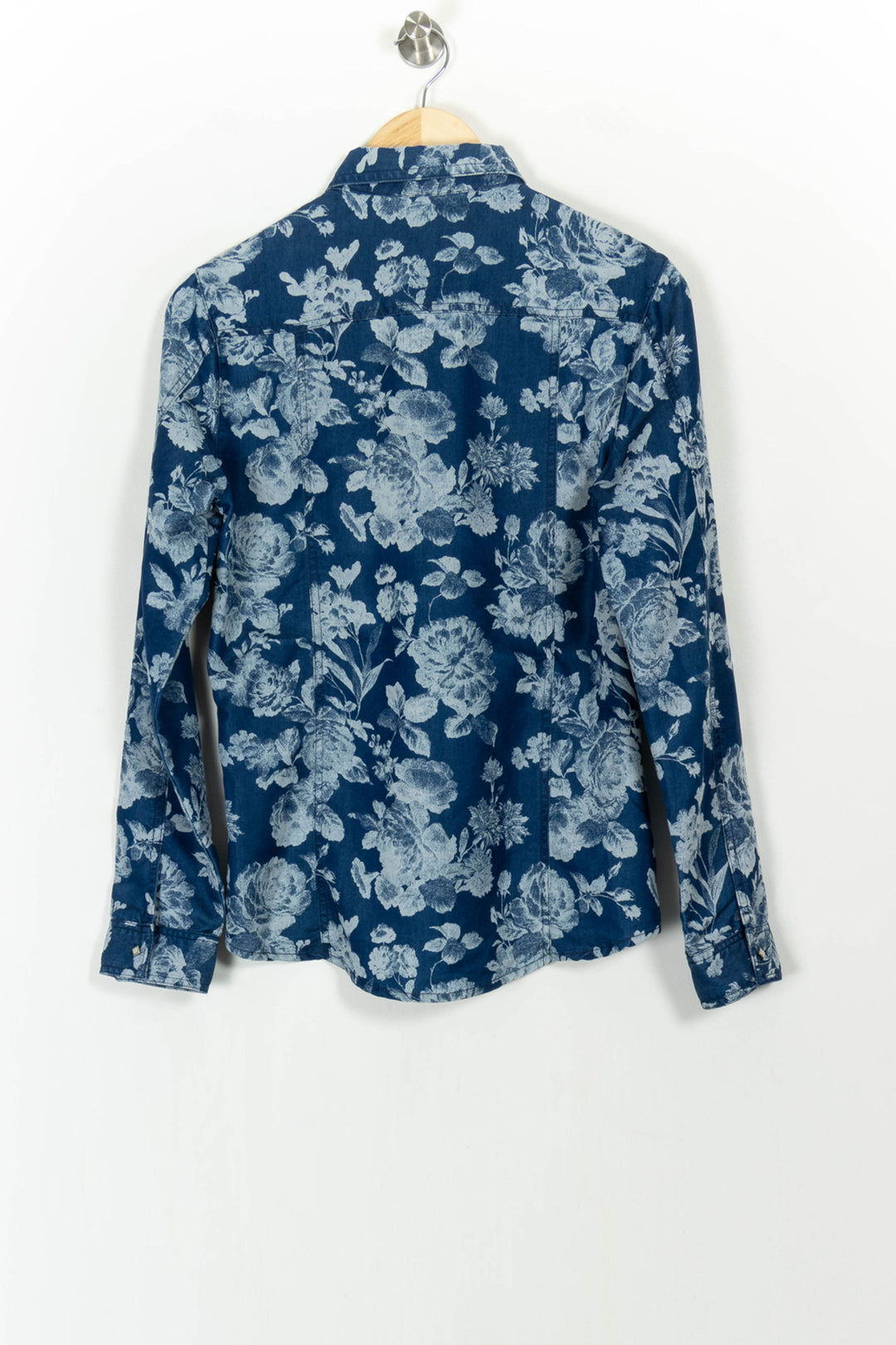 Chemise Fleurie Bleue et Blanche - Taille M/38 de la marque Pablo | PARAD85540 - Vendu par Paradigme - Image 4
