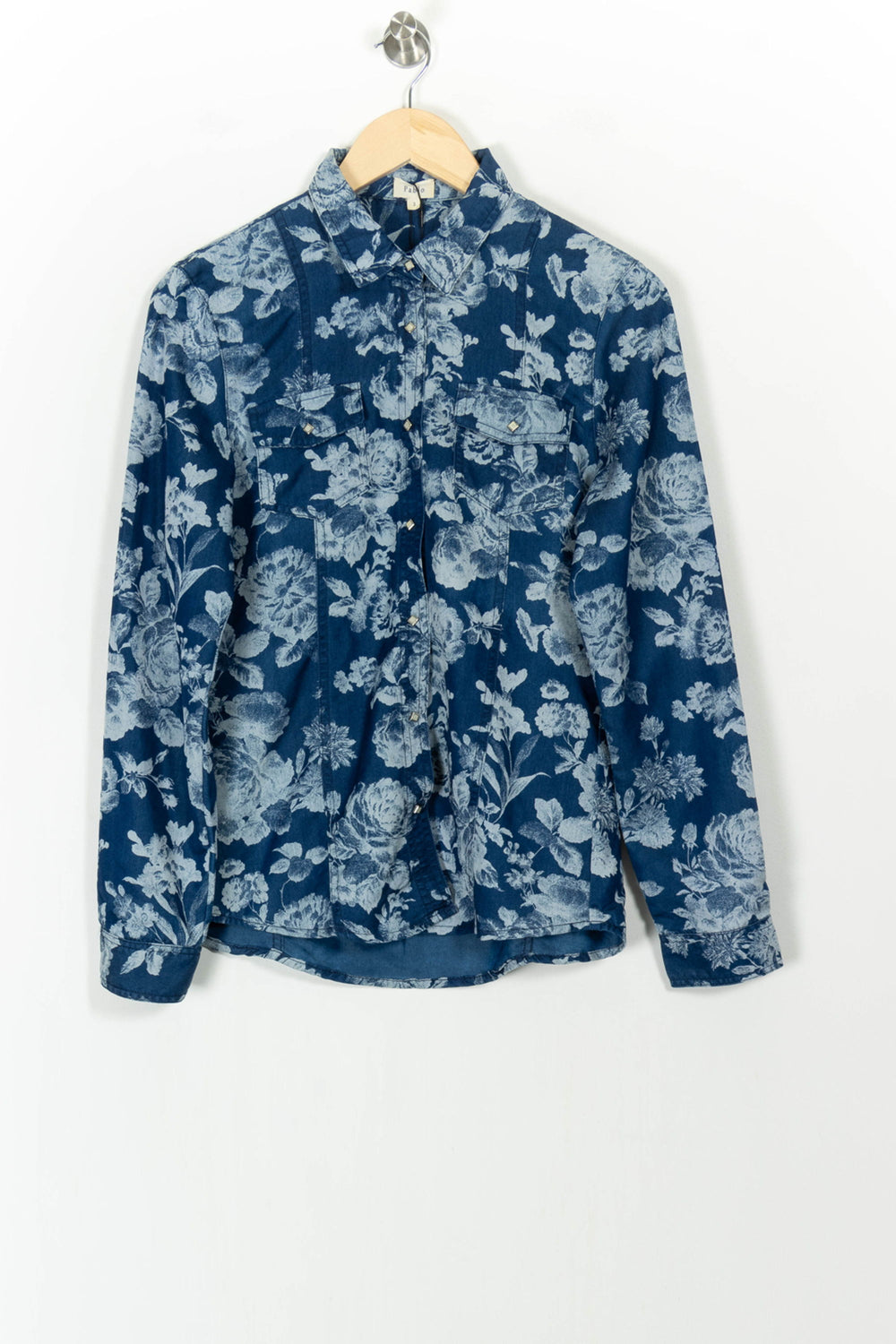 Chemise Fleurie Bleue et Blanche - Taille M/38 de la marque Pablo | PARAD85540 - Vendu par Paradigme - Image 2
