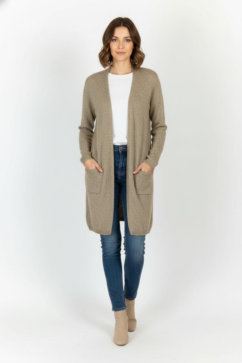Cardigan Marron - Taille XS/34 de la marque Caroll | PARAD85542 - Vendu par Paradigme - Image 1