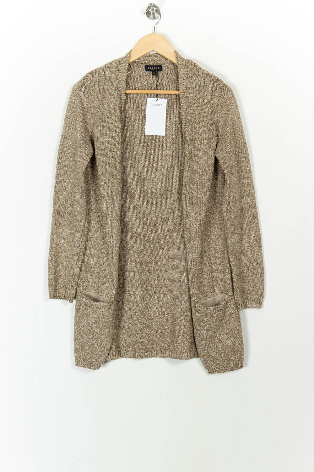 Cardigan Marron - Taille XS/34 de la marque Caroll | PARAD85542 - Vendu par Paradigme - Image 2