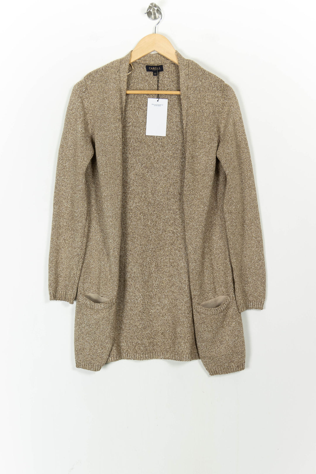 Cardigan Marron - Taille XS/34 de la marque Caroll | PARAD85542 - Vendu par Paradigme - Image 2