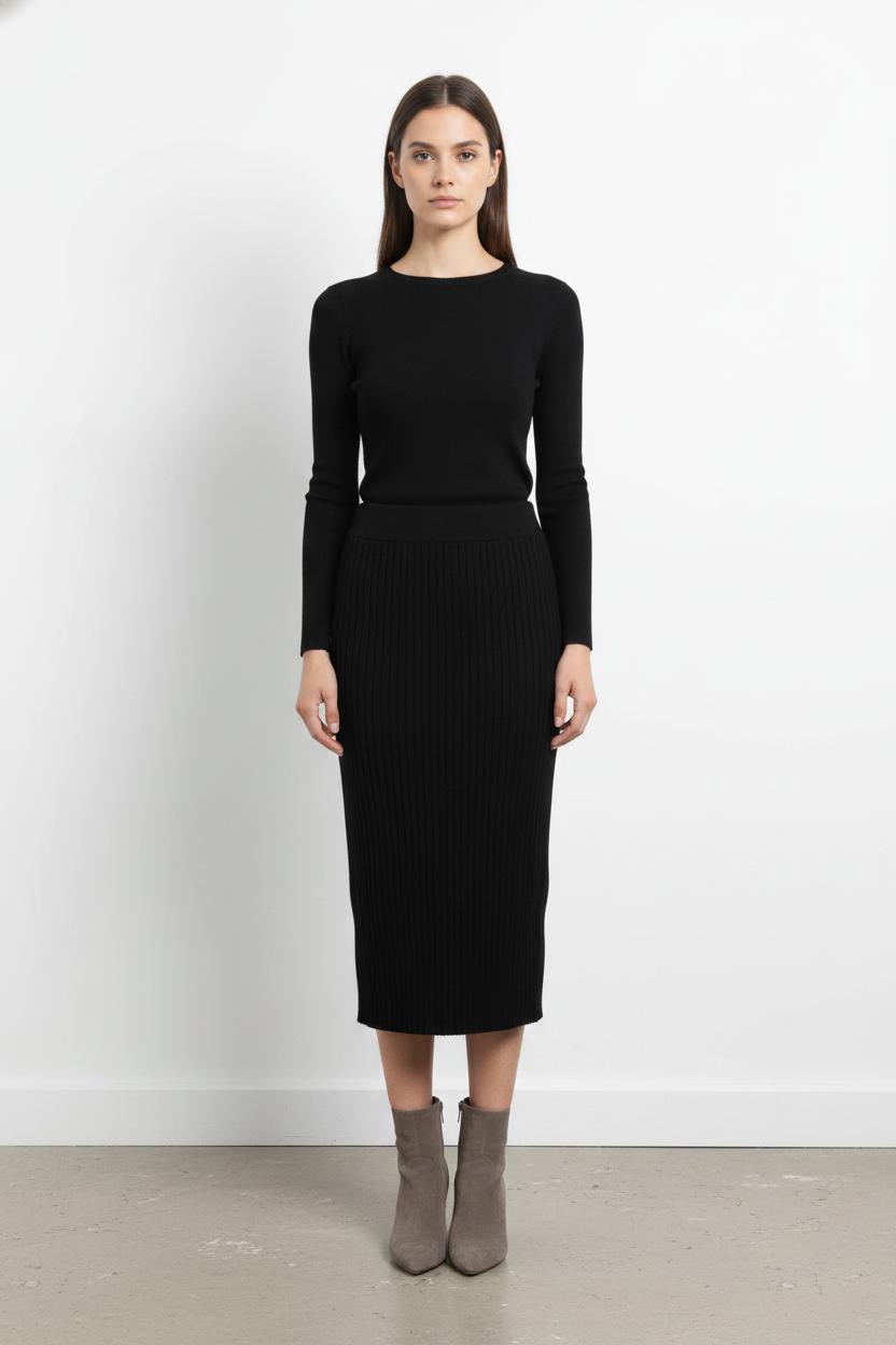 Jupe Longue Noire - Taille M/38 de la marque Comptoir des Cotonniers | PARAD85543 - Vendu par Paradigme - Image 1