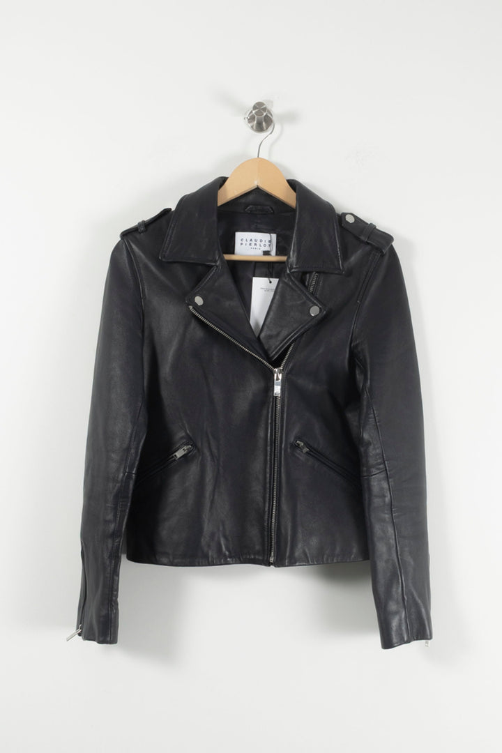 Perfecto Noir - Taille M/38 de la marque Claudie Pierlot | PARAD85554 - Vendu par Paradigme - Image 2