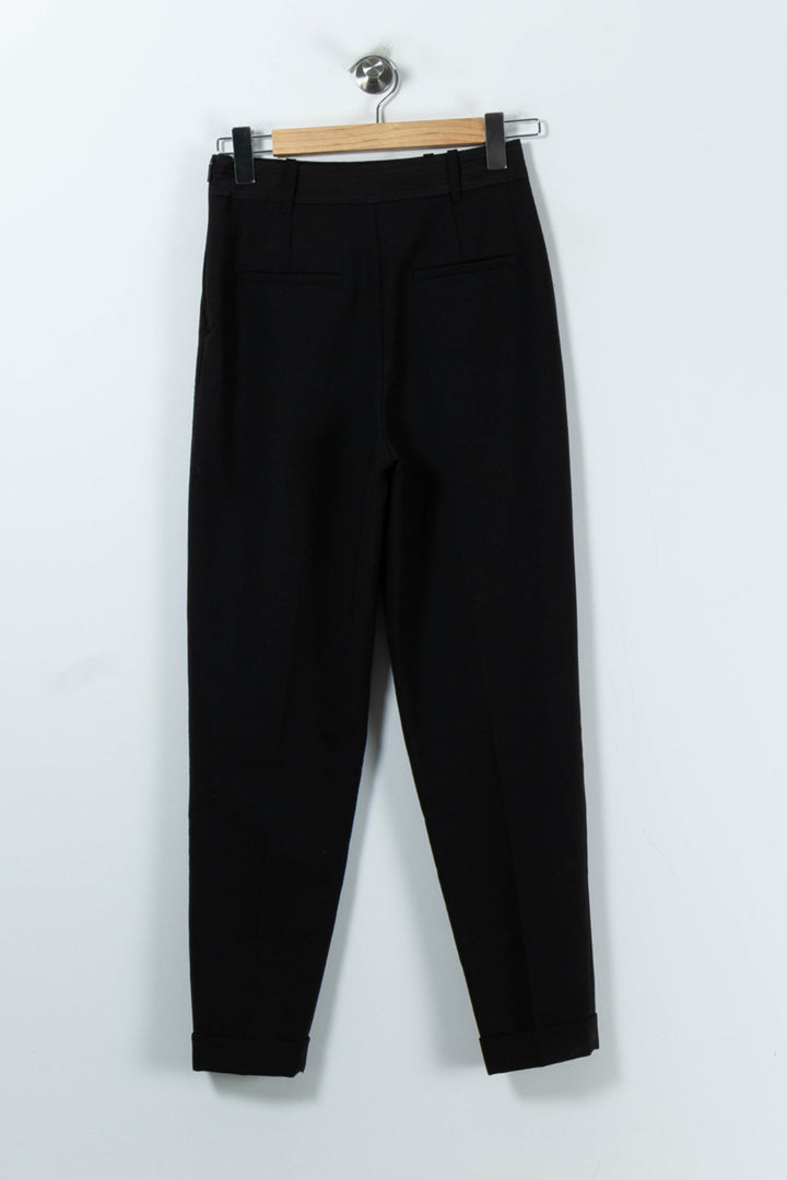 Pantalon Noir - Taille XS/34 de la marque Caroll | PARAD85557 - Vendu par Paradigme - Image 4