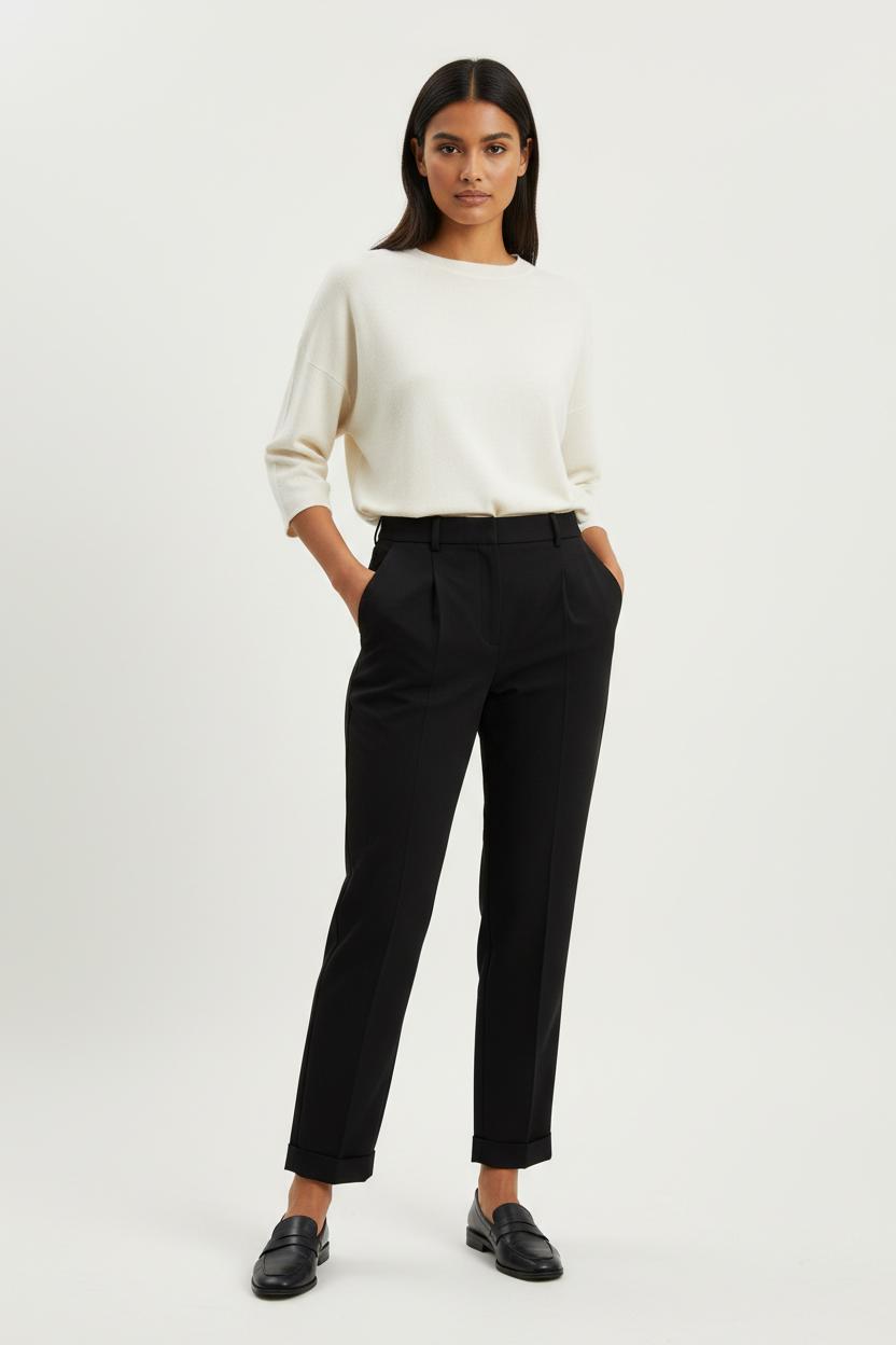 Pantalon Noir - Taille XS/34 de la marque Caroll | PARAD85557 - Vendu par Paradigme - Image 1