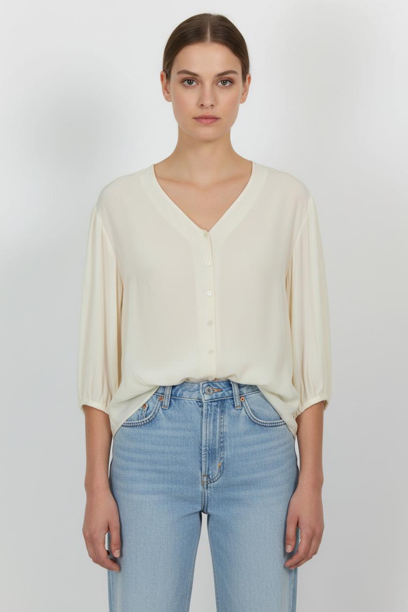 Blouse Beige - Taille S/36 de la marque ba&sh | PARAD85560 - Vendu par Paradigme - Image 1